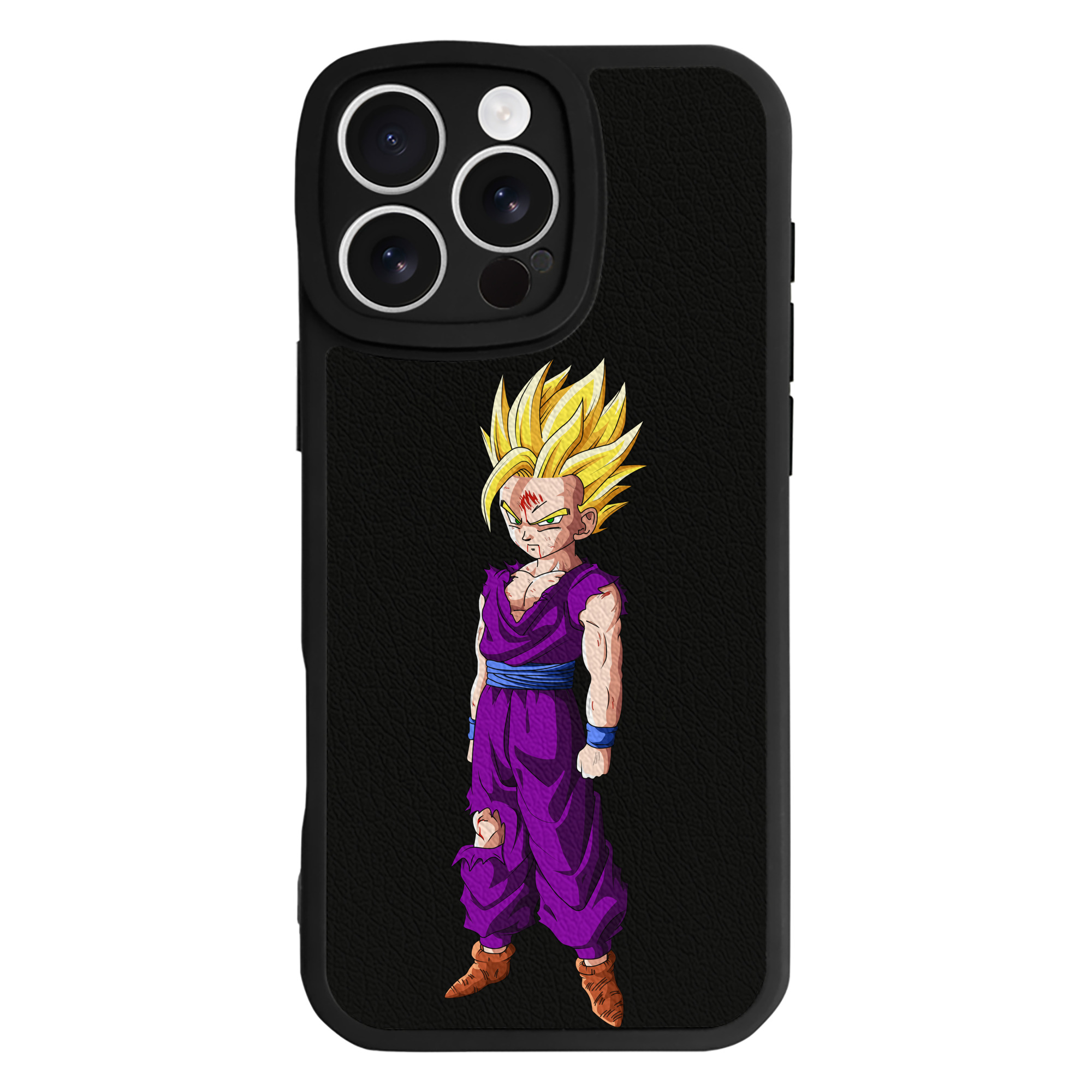 （画像用） ドラゴンボール 孫 悟飯（そんごはん）DRAGON BALL Son Gohan 【iPhone 16シリーズ対応】シリコンスマホケース（レザー調） 材質：シリコン